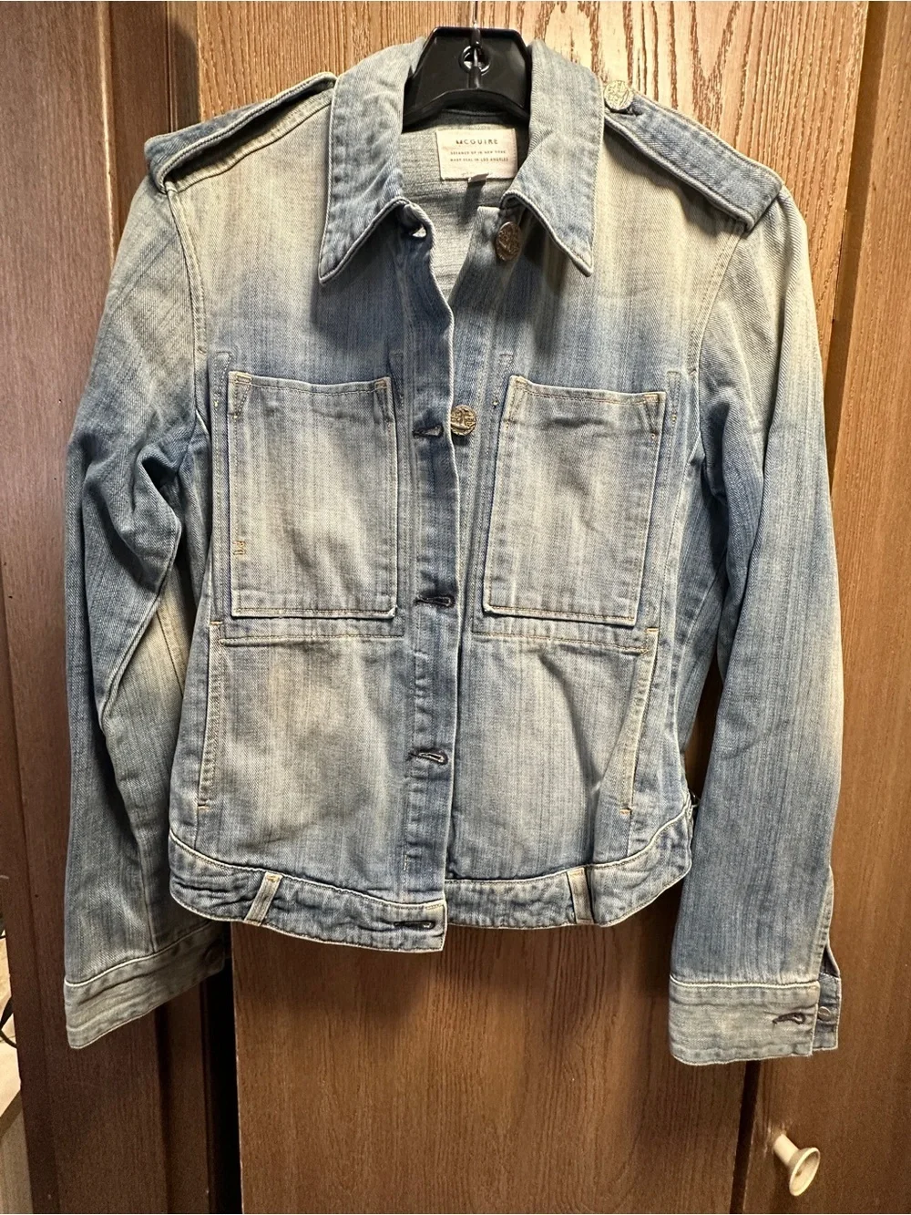 McGuire Work Wear Denim Light Blue Jean Jacket Small
